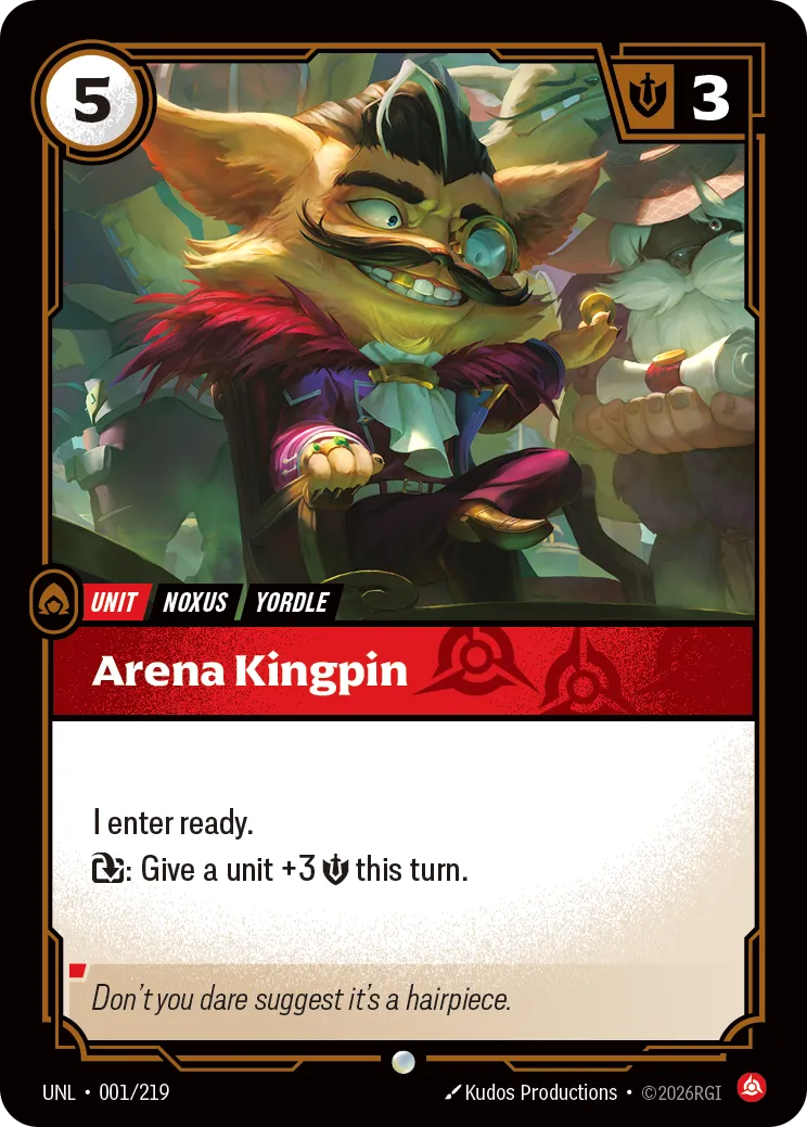 UNL-001/219 Arena Kingpin (Foiled)