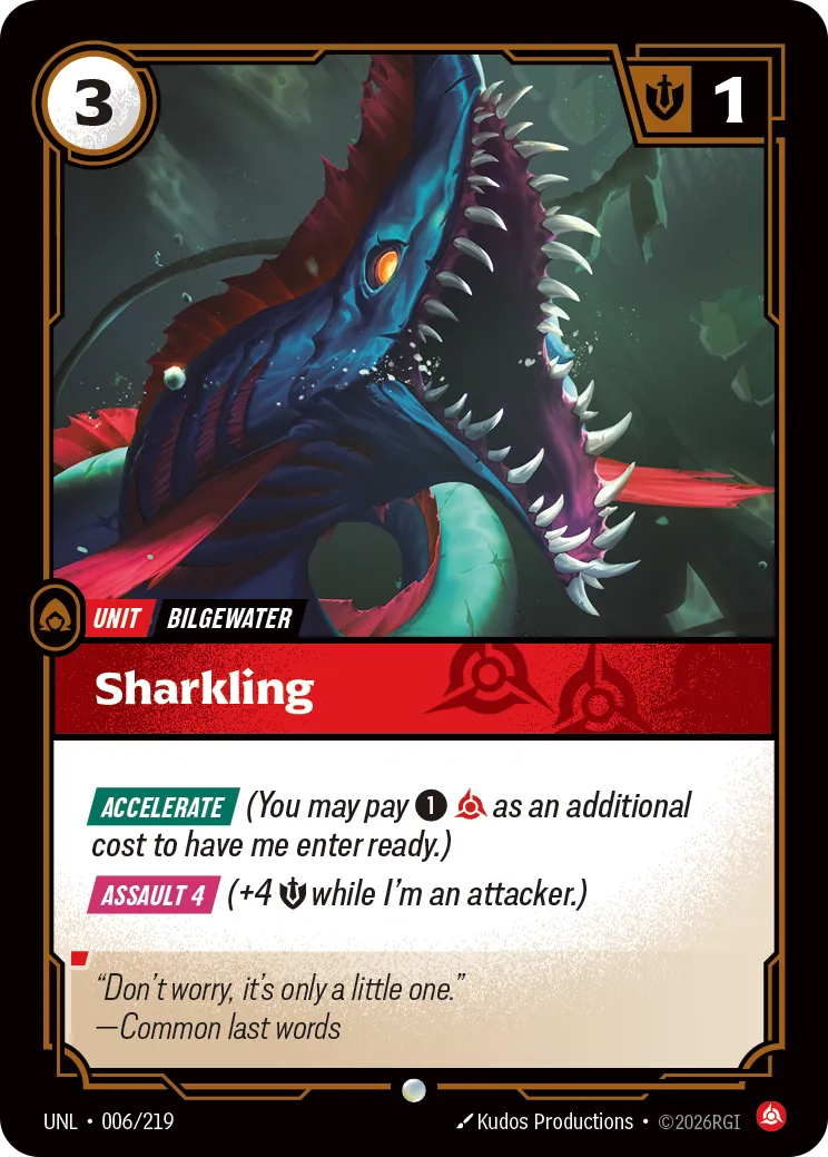 UNL-006/219 Sharkling (Foiled)