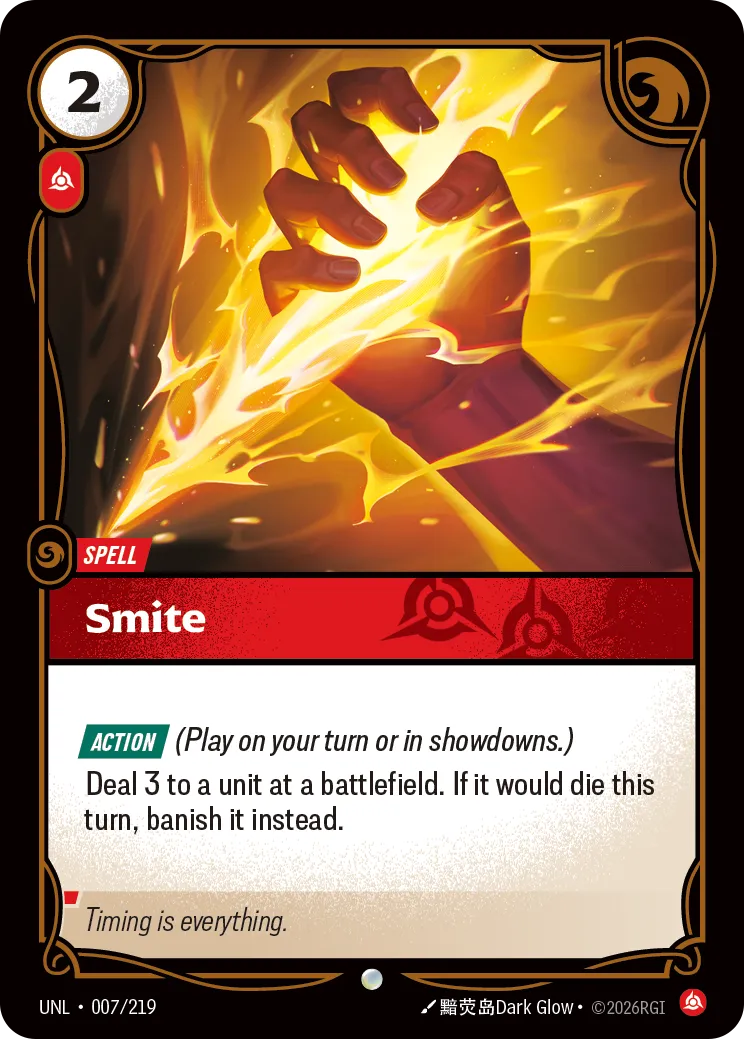 UNL-007/219 Smite (Foiled)