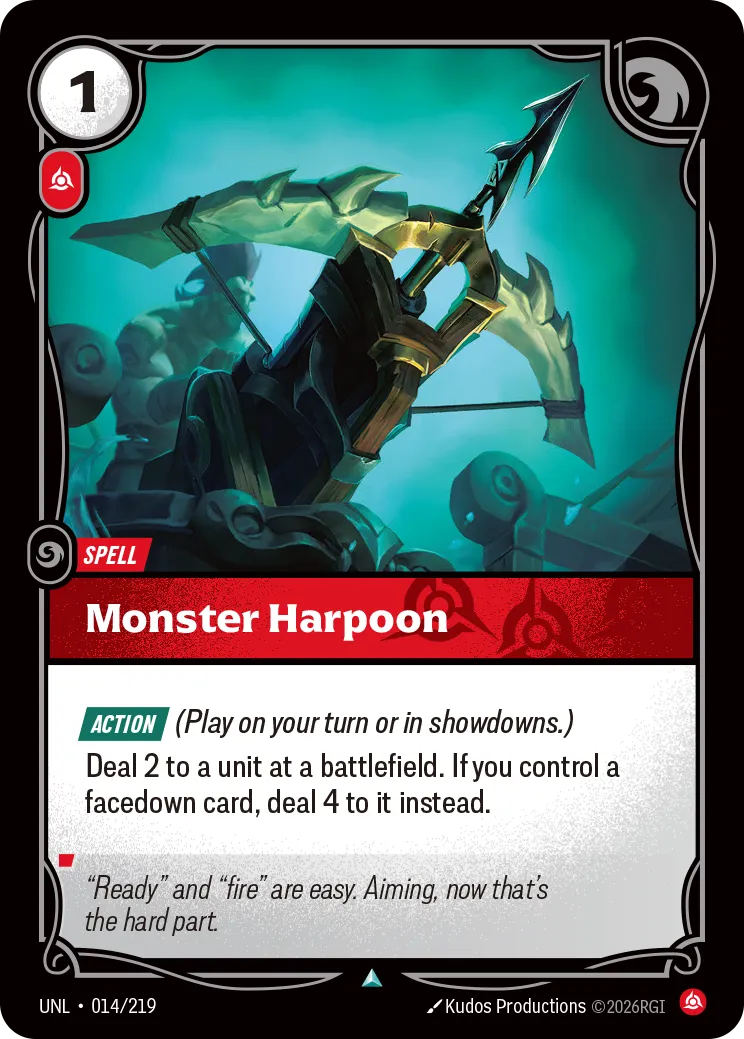 UNL-014/219 Monster Harpoon