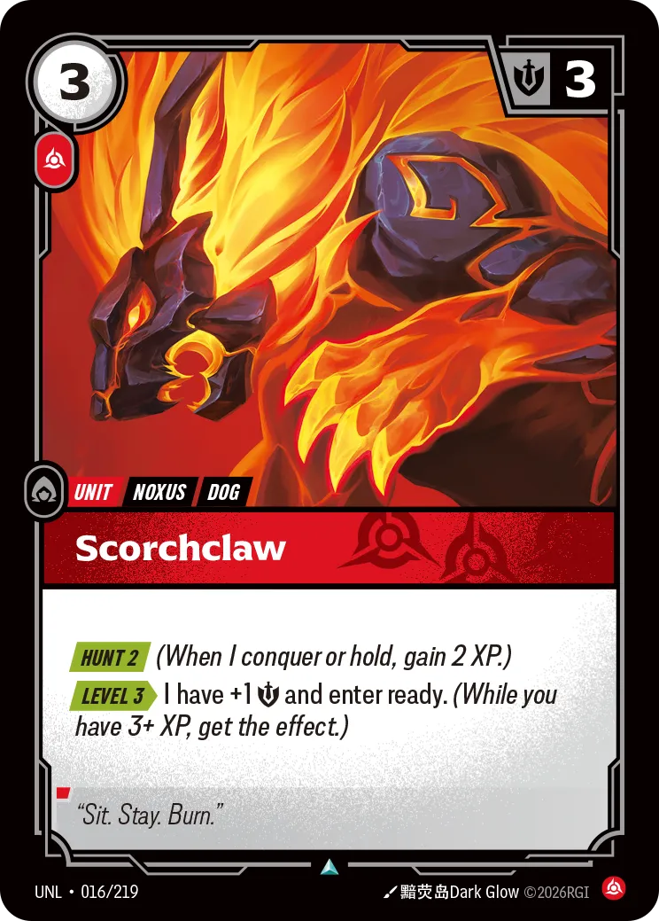 UNL-016/219 Scorchclaw (Foiled)