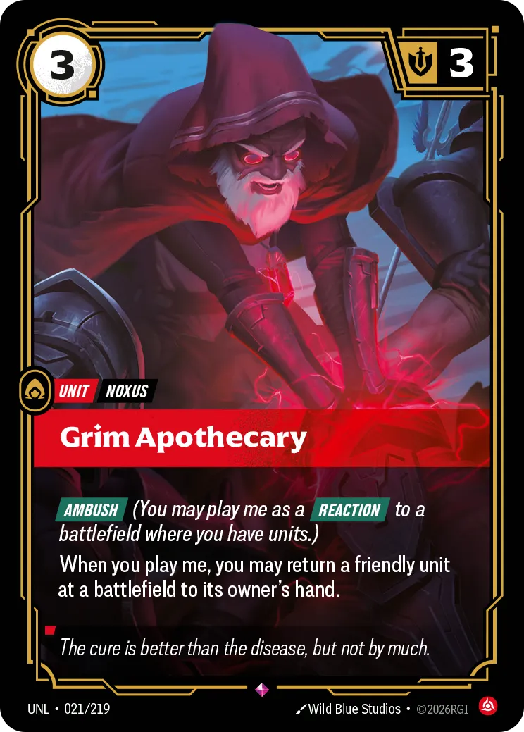 UNL-021/219 Grim Apothecary (Foiled)
