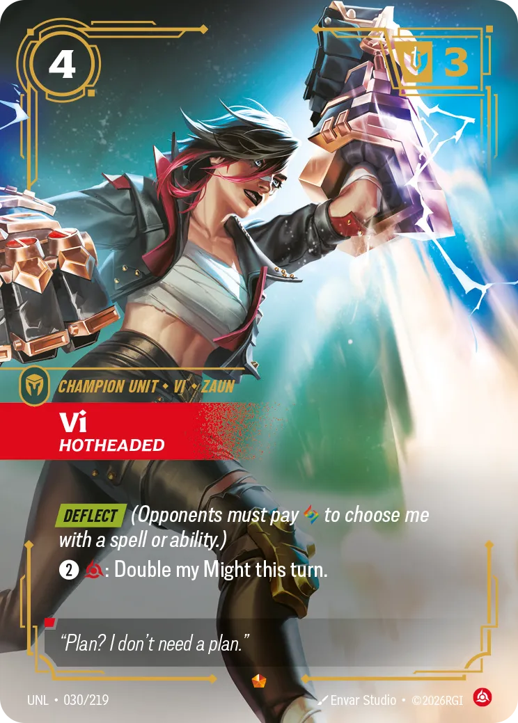 UNL-030/219 Vi, Hotheaded (Foiled)