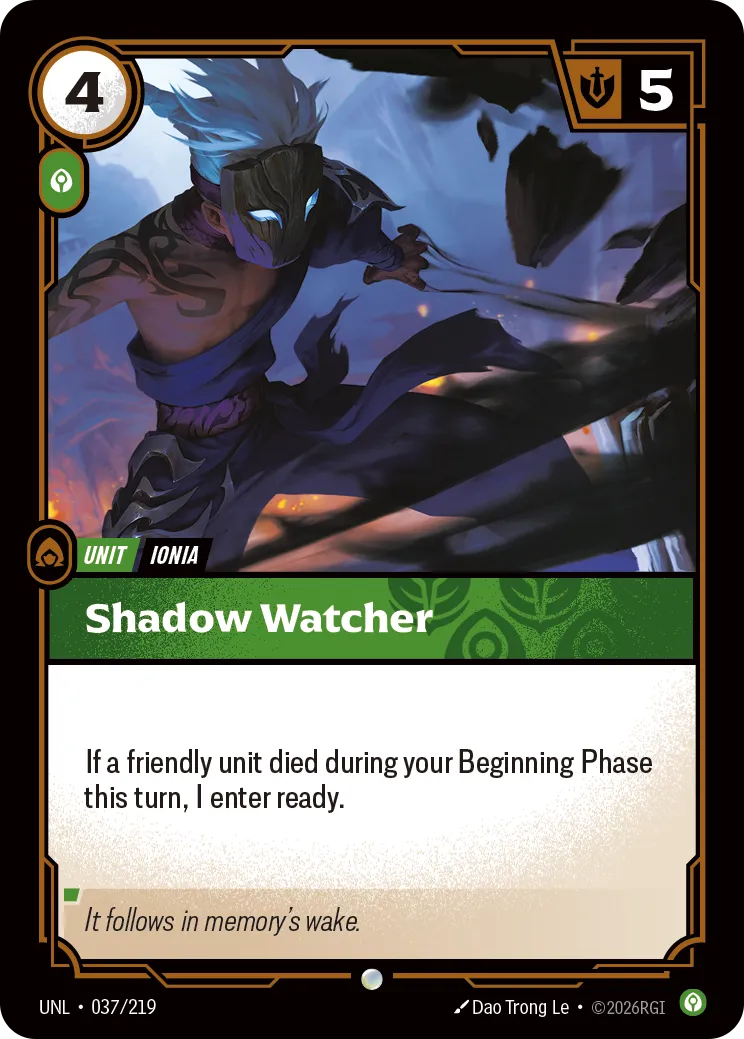 UNL-037/219 Shadow Watcher (Foiled)