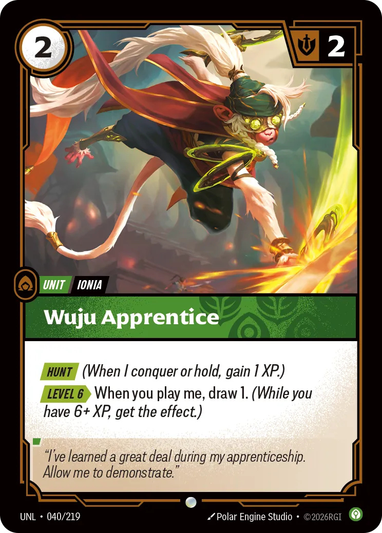 UNL-040/219 Wuju Apprentice