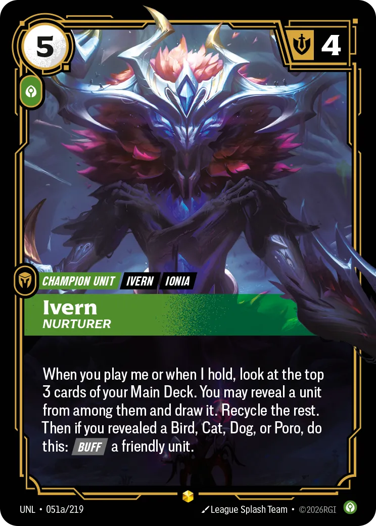 UNL-051a/219 Ivern, Nurturer (AA)