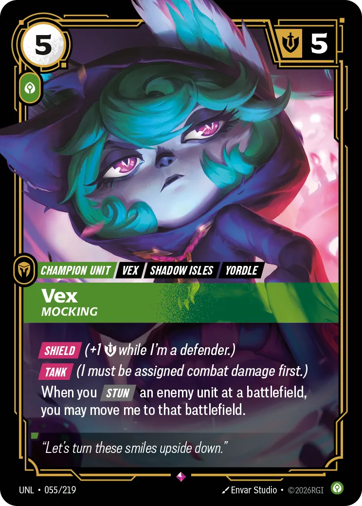 UNL-055/219 Vex, Mocking (Foiled)