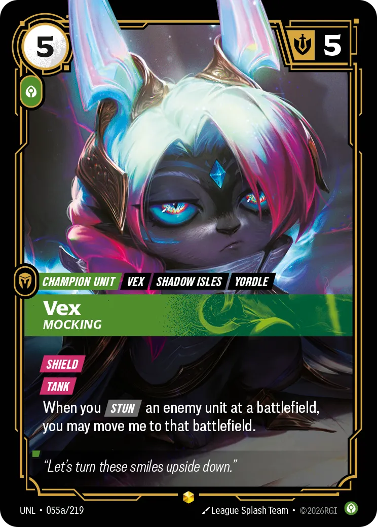 UNL-055a/219 Vex, Mocking (AA)