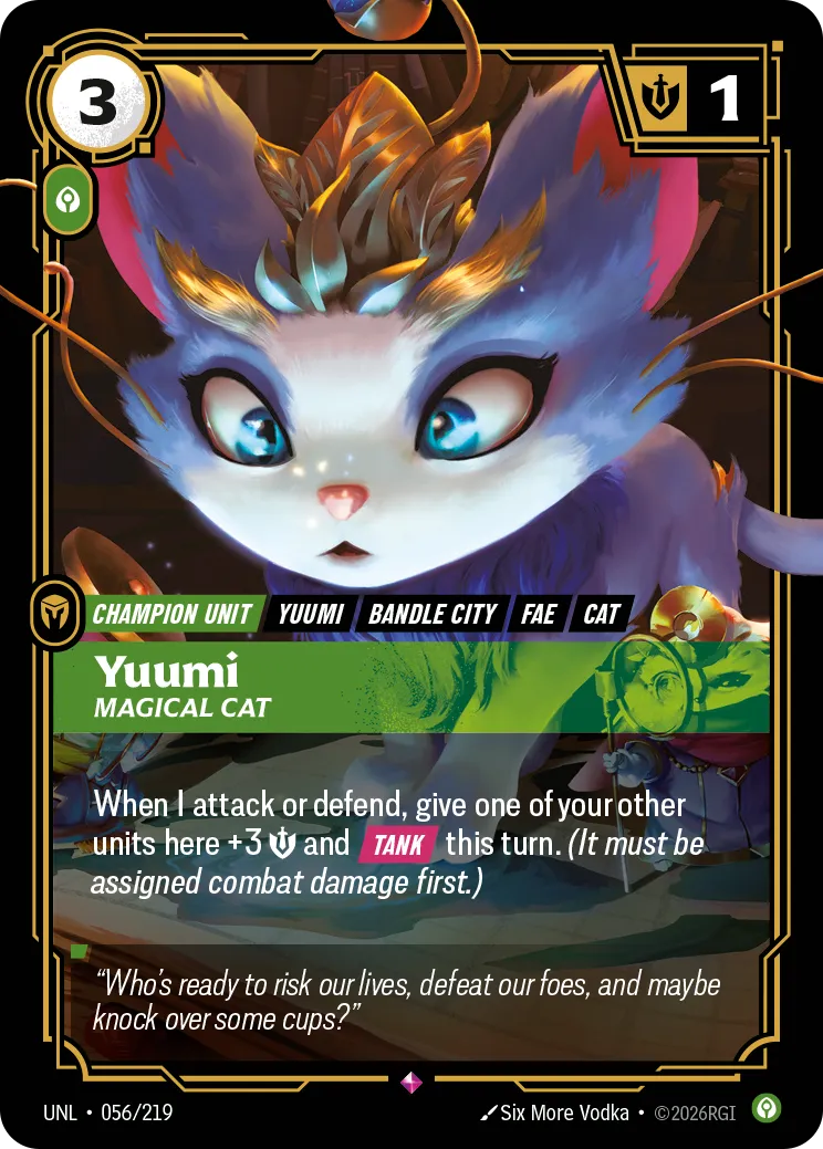 UNL-056/219 Yuumi, Magical Cat (Foiled)