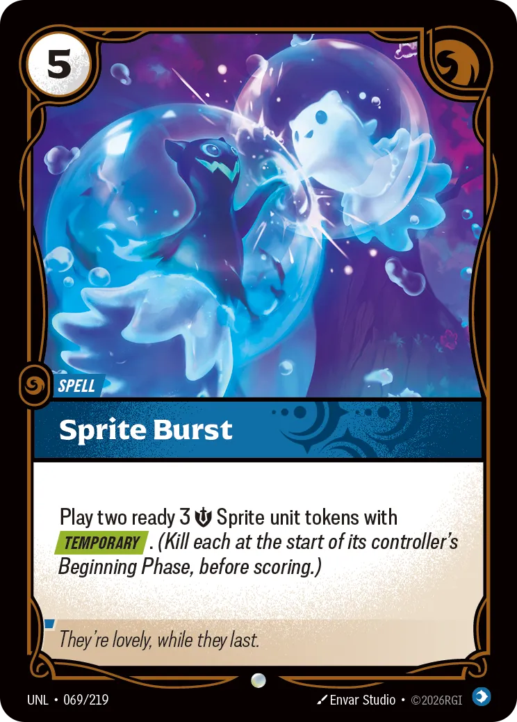 UNL-069/219 Sprite Burst (Foiled)