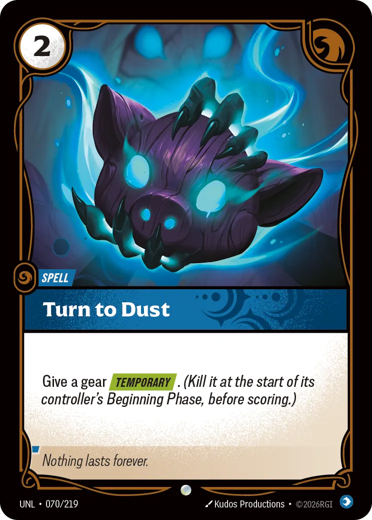 UNL-070/219 Turn to Dust