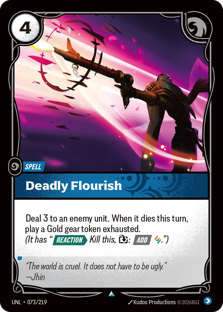 UNL-073/219 Deadly Flourish (Foiled)