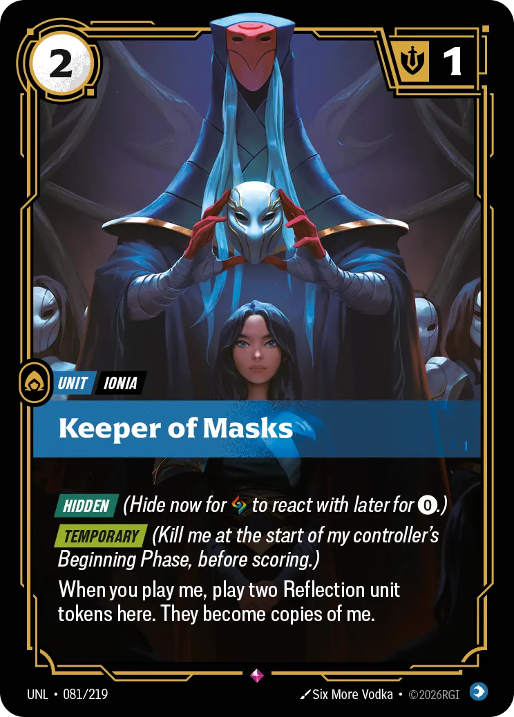 UNL-081/219 Keeper of Masks (Foiled)