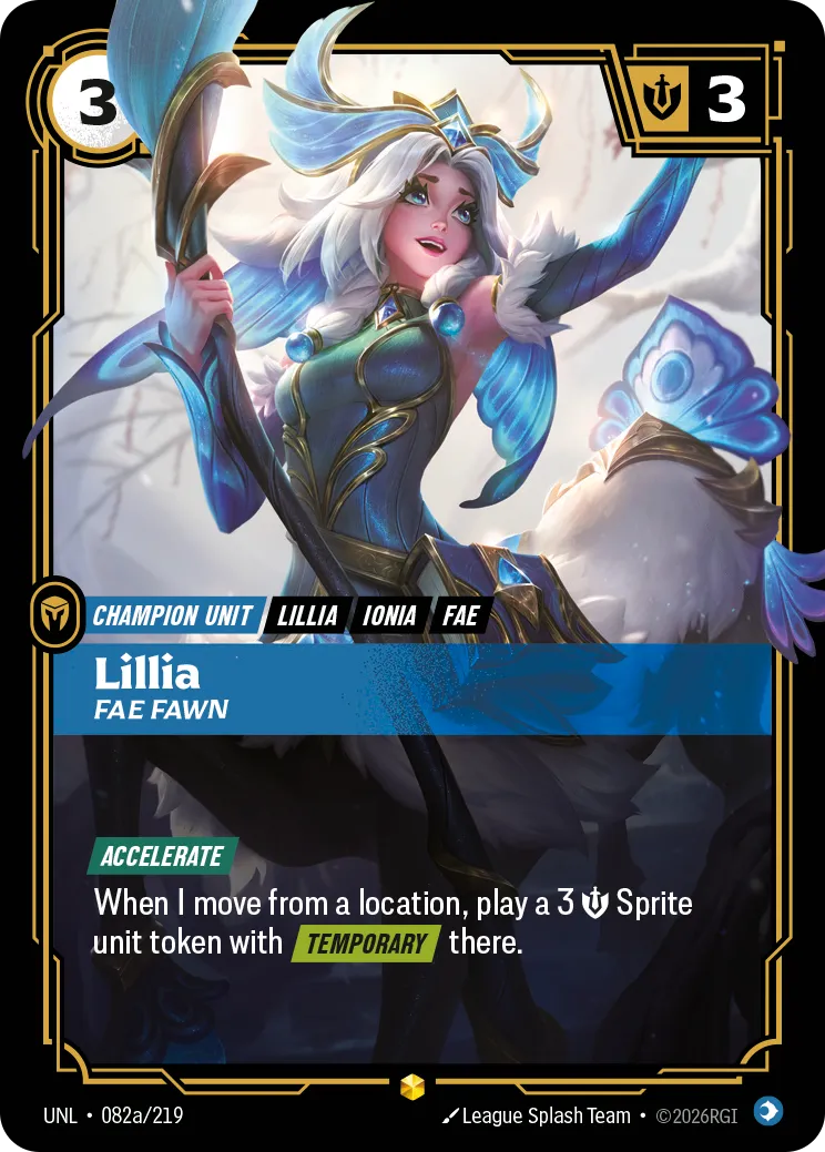 UNL-082a/219 Lillia, Fae Fawn (AA)