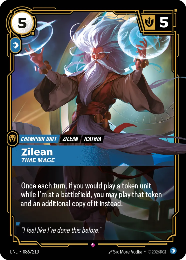 UNL-086/219 Zilean, Time Mage (Foiled)