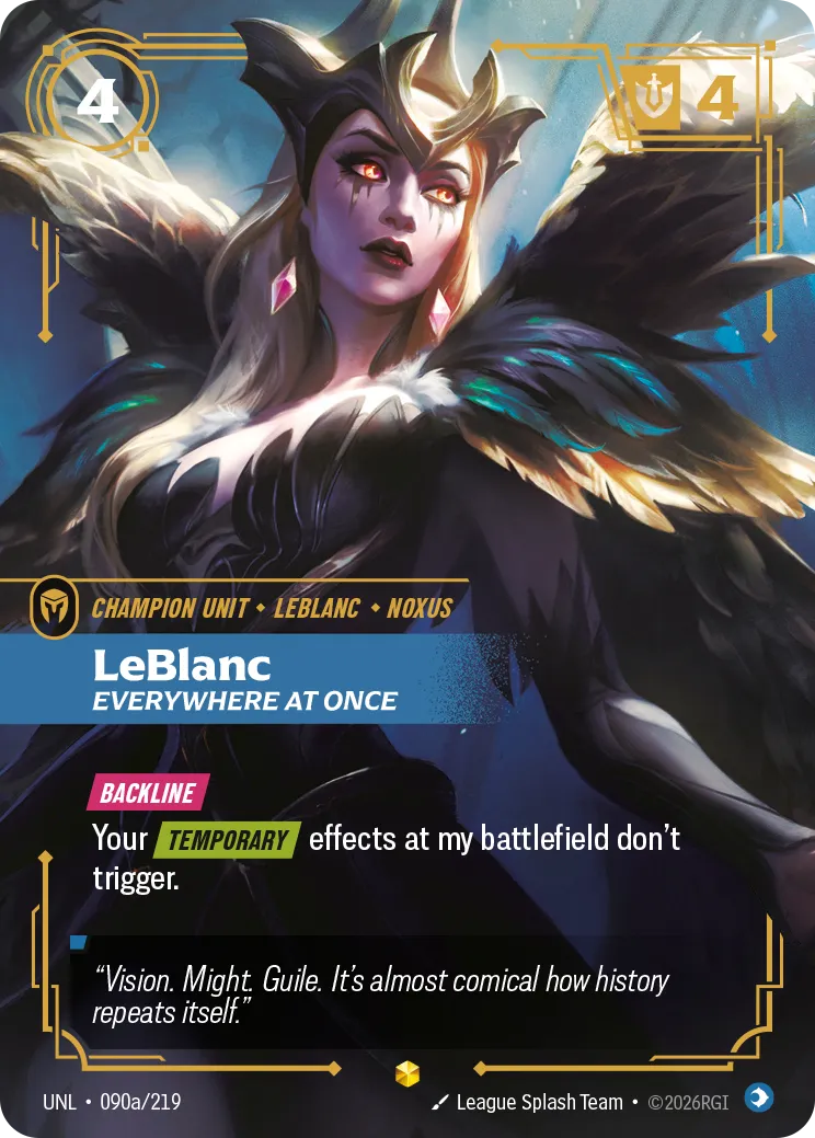 UNL-090a/219 LeBlanc, Everywhere at Once (AA)
