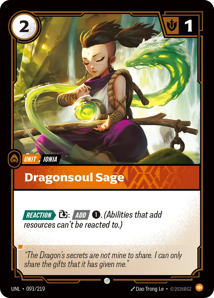UNL-093/219 Dragonsoul Sage