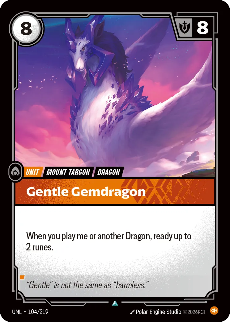 UNL-104/219 Gentle Gemdragon