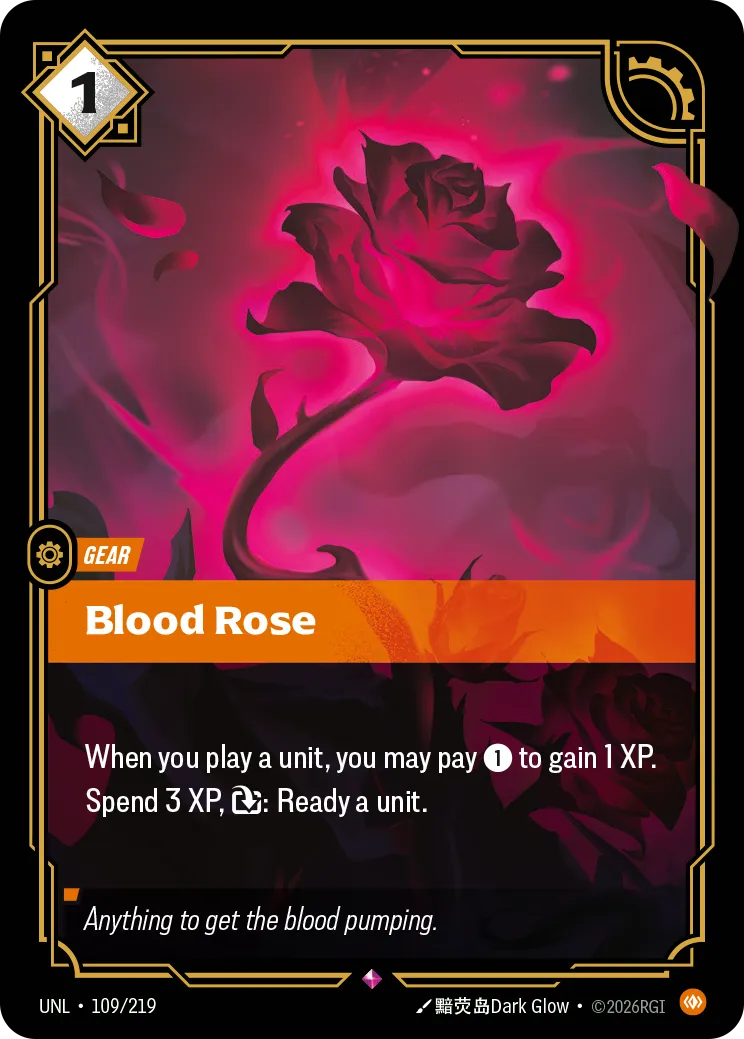 UNL-109/219 Blood Rose (Foiled)