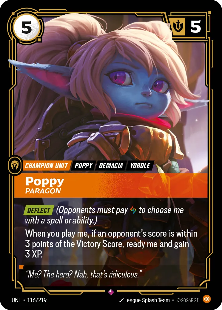 UNL-116/219 Poppy, Paragon (Foiled)