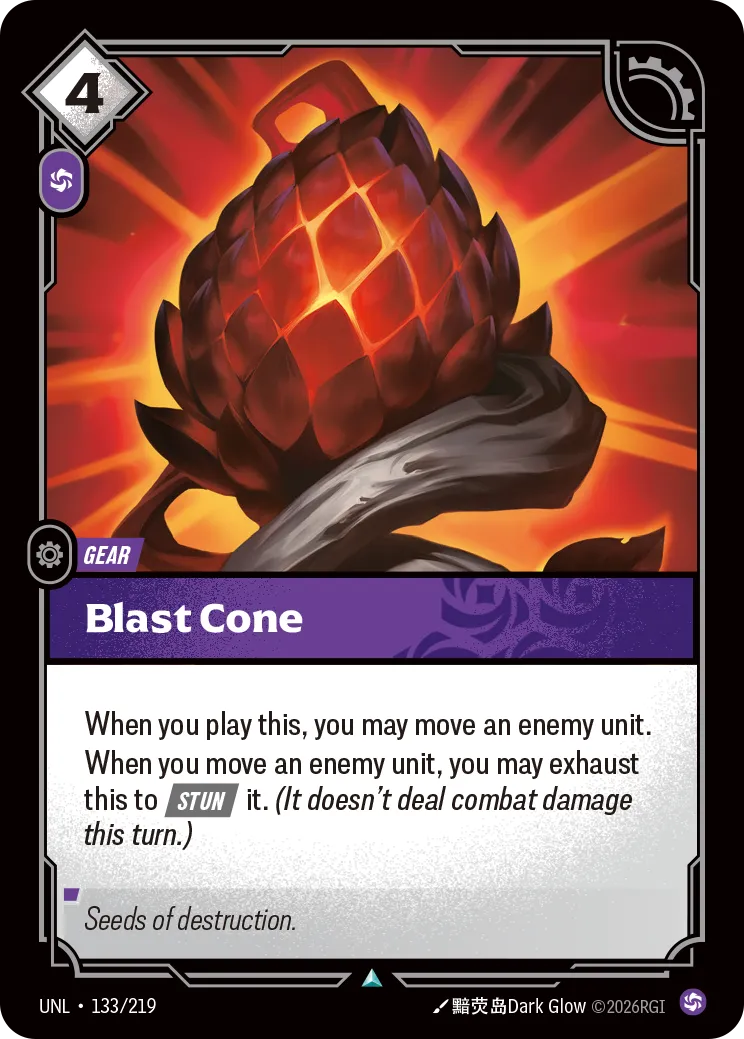 UNL-133/219 Blast Cone (Foiled)