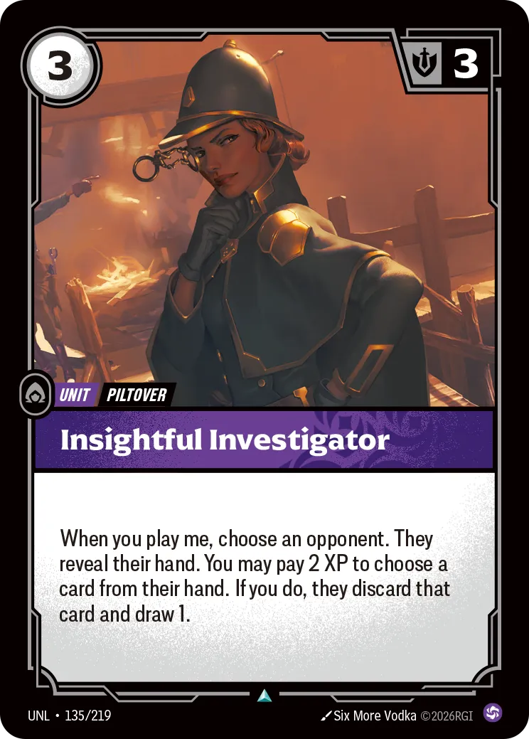 UNL-135/219 Insightful Investigator (Foiled)