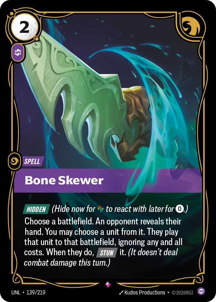 UNL-139/219 Bone Skewer (Foiled)