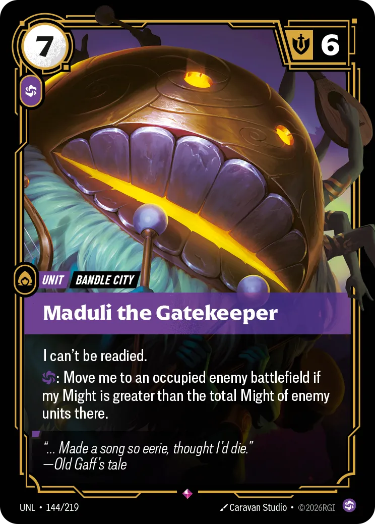 UNL-144/219 Maduli the Gatekeeper (Foiled)