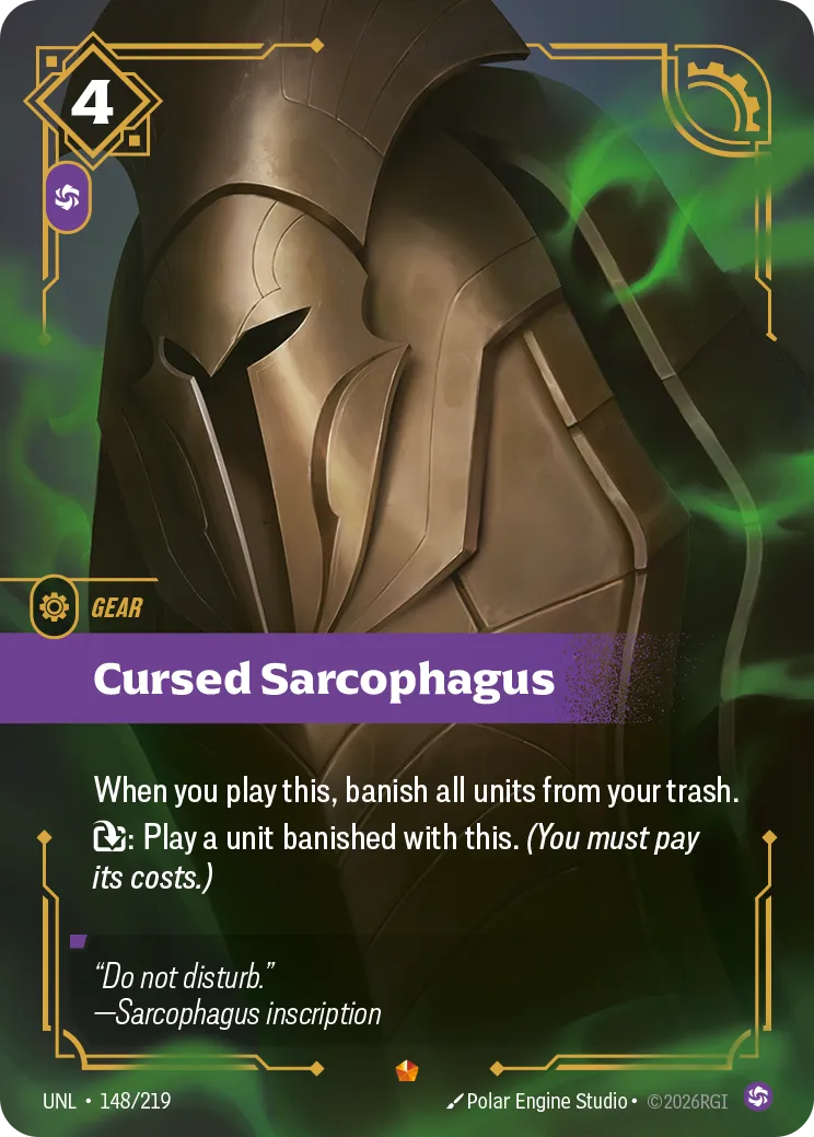 UNL-148/219 Cursed Sarcophagus (Foiled)