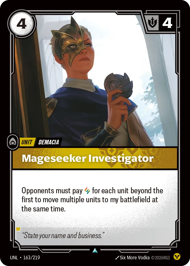 UNL-163/219 Mageseeker Investigator (Foiled)