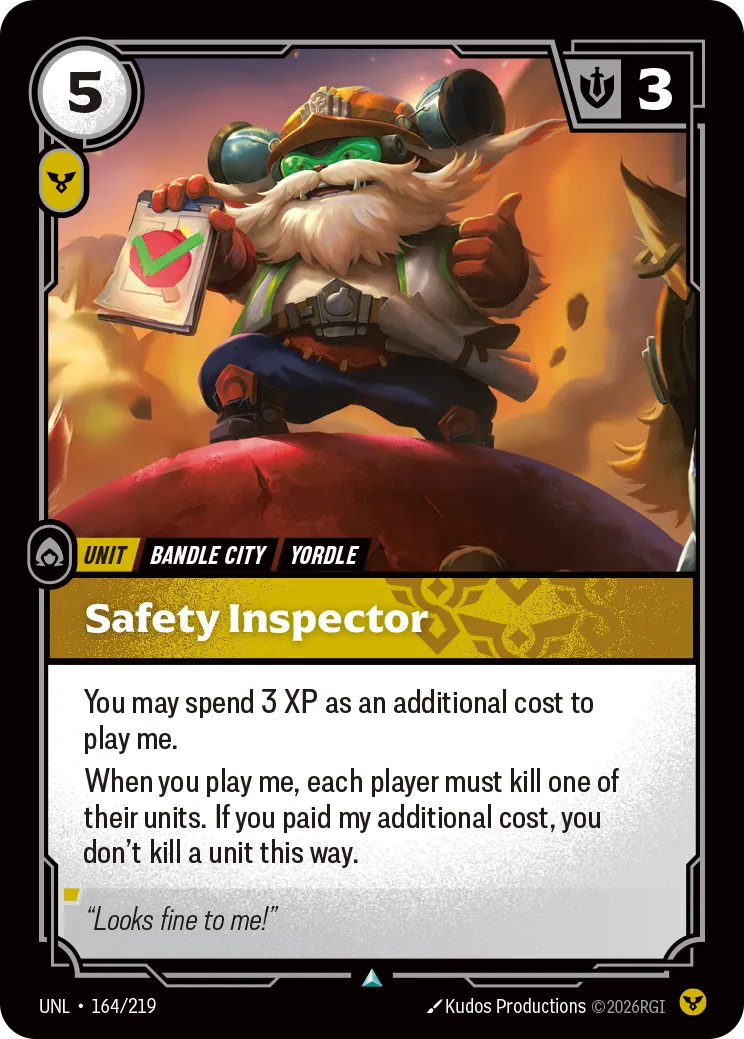 UNL-164/219 Safety Inspector (Foiled)