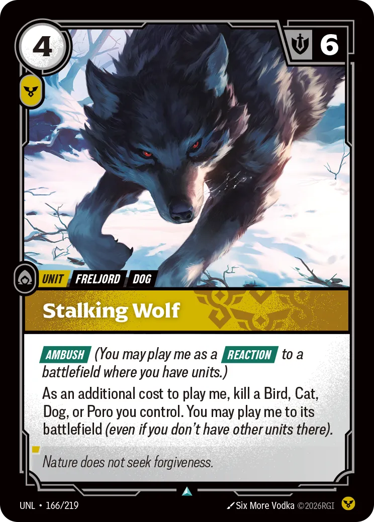 UNL-166/219 Stalking Wolf (Foiled)