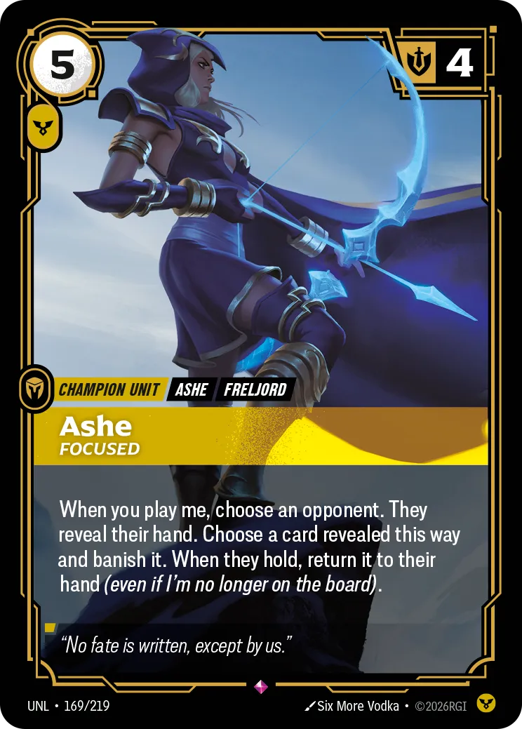 UNL-169/219 Ashe, Focused
