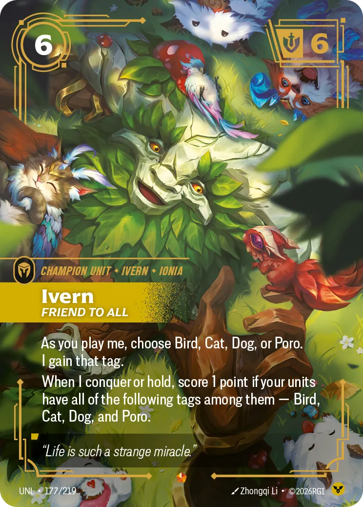 UNL-177/219 Ivern, Friend to All (Foiled)