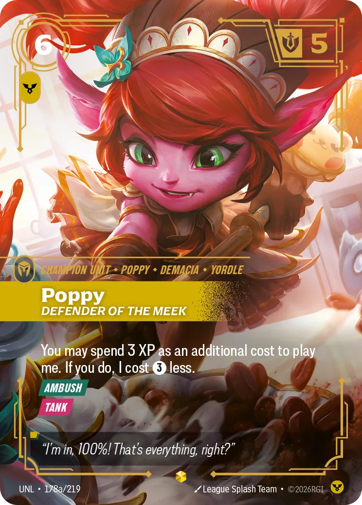 UNL-178a/219 Poppy, Defender of the Meek (AA)