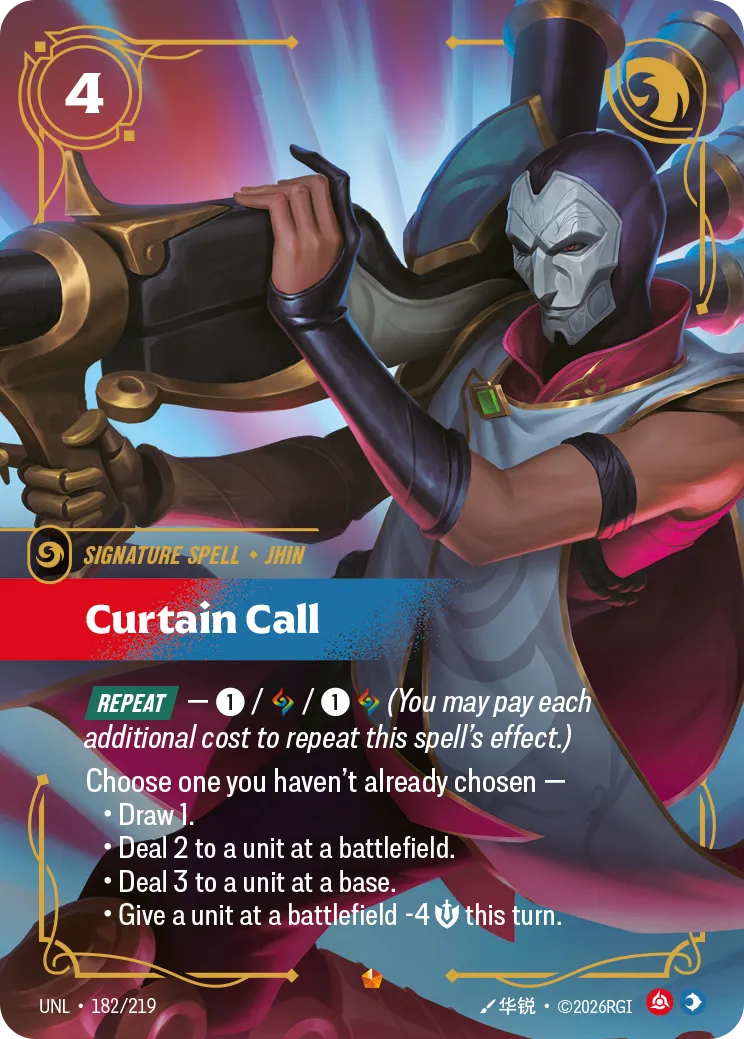UNL-182/219 Curtain Call (Foiled)