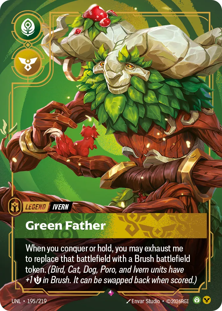 UNL-195/219 Ivern, Green Father (Foiled)