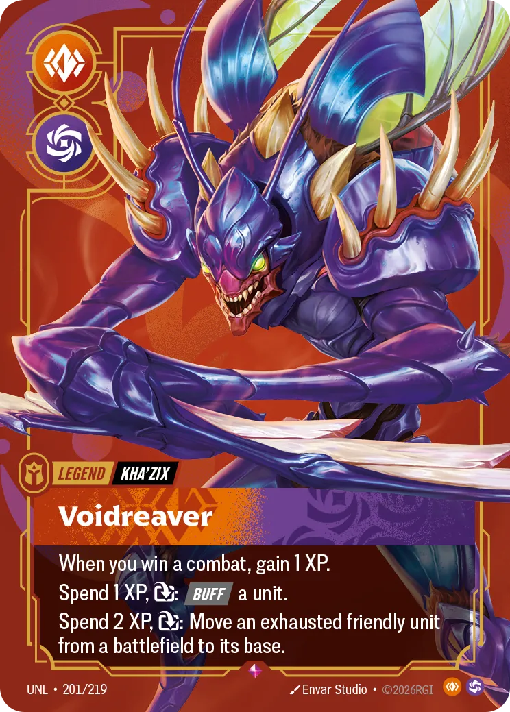 UNL-201/219 Kha'Zix, Voidreaver (Foiled)