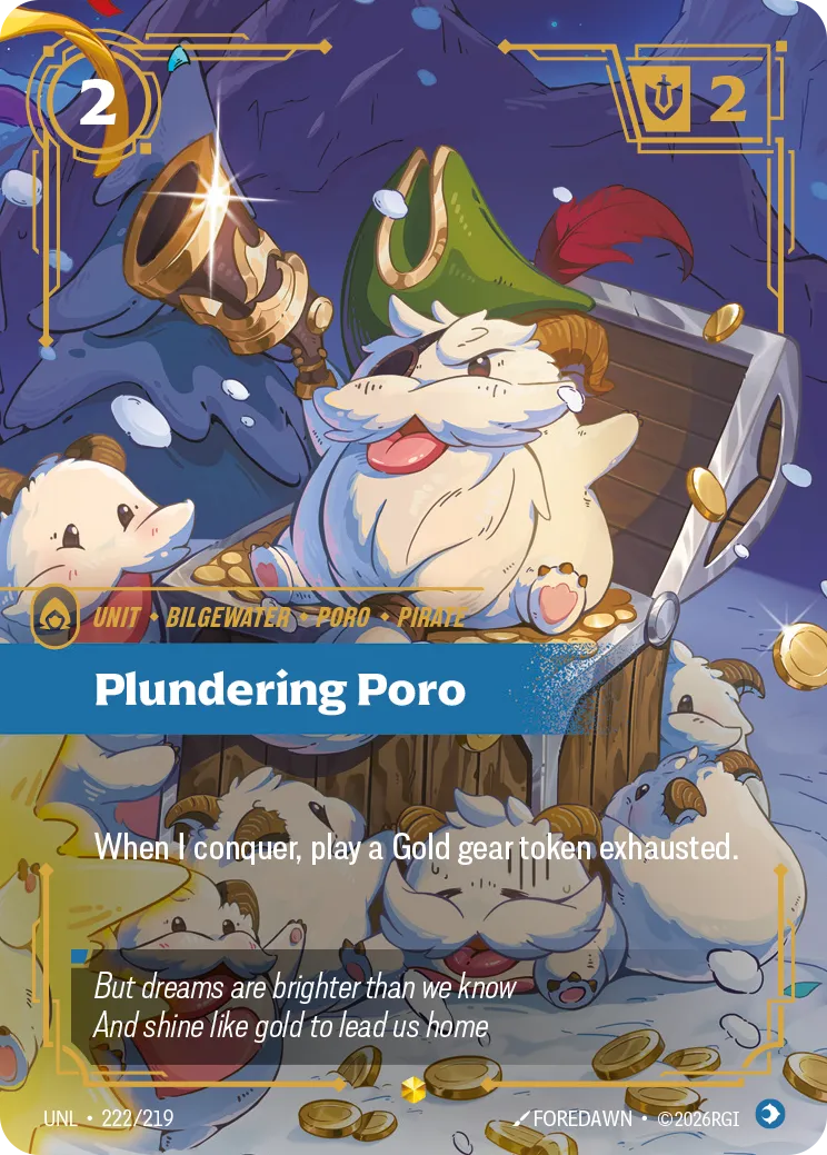 UNL-222/219 Plundering Poro (AA)