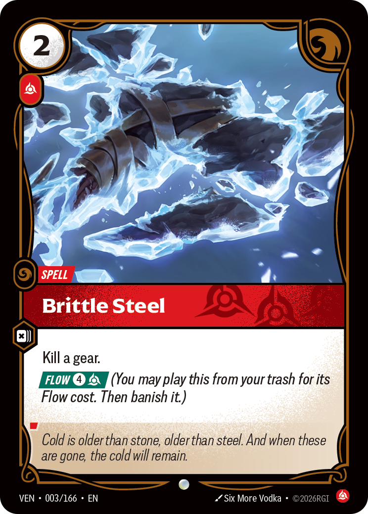 VEN-003/166 Brittle Steel (Foiled)