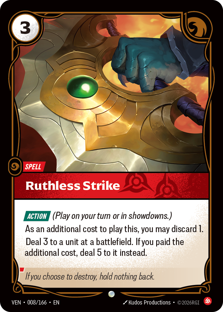 VEN-008/166 Ruthless Strike