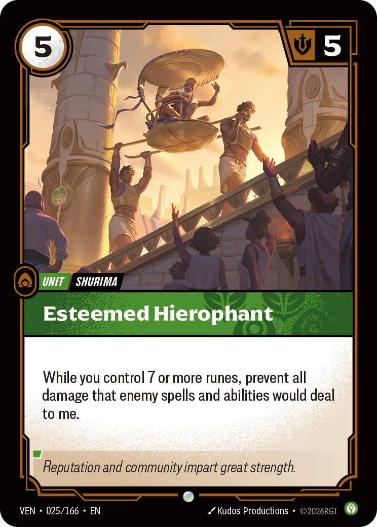 VEN-025/166 Esteemed Hierophant (Foiled)