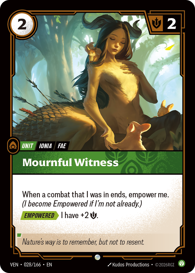 VEN-028/166 Mournful Witness (Foiled)