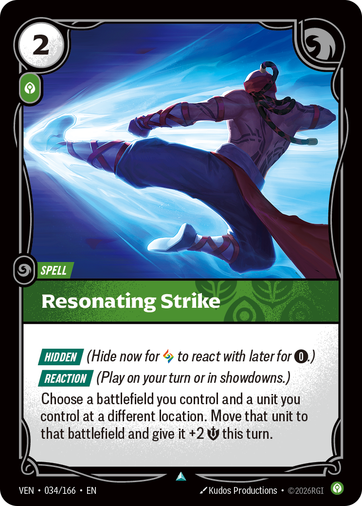 VEN-034/166 Resonating Strike (Foiled)