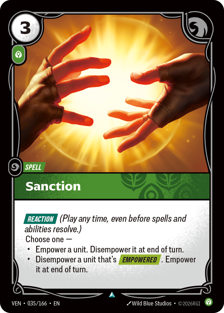 VEN-035/166 Sanction (Foiled)