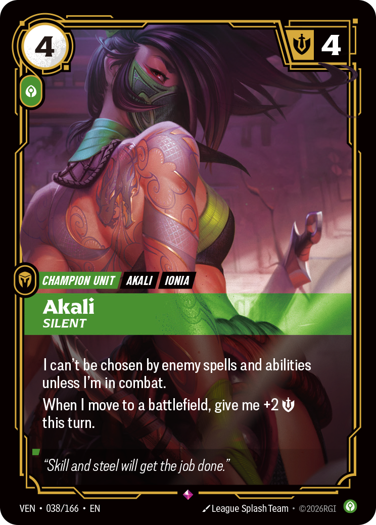 VEN-038/166 Akali, Silent