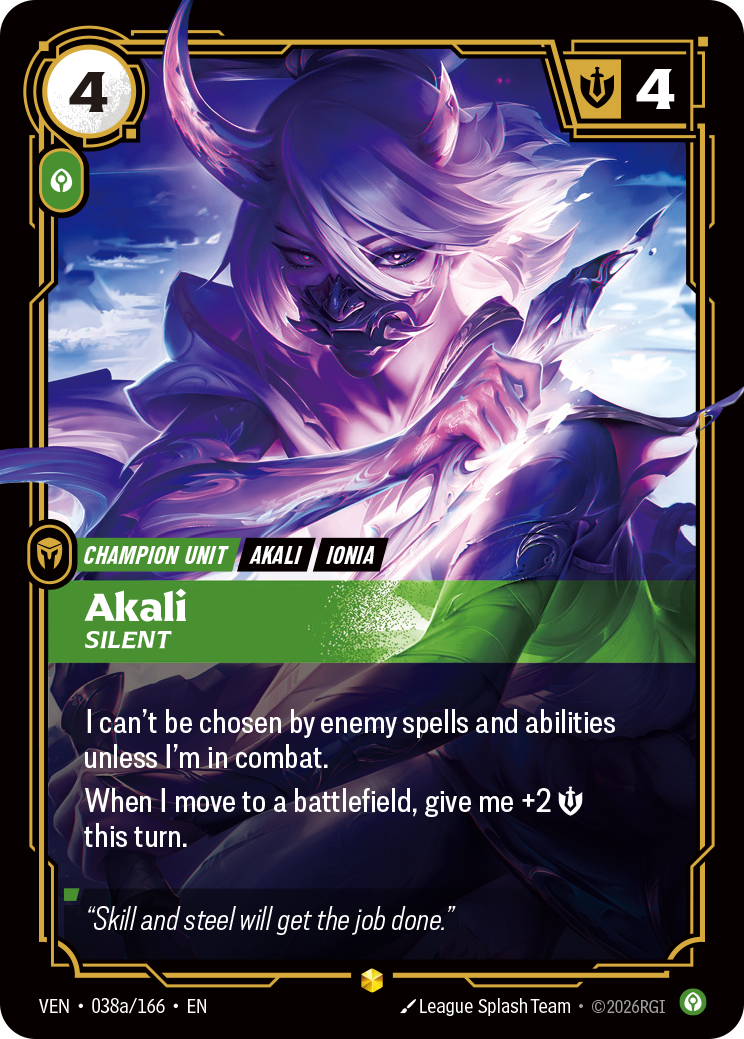 VEN-038a/166 Akali, Silent (AA)