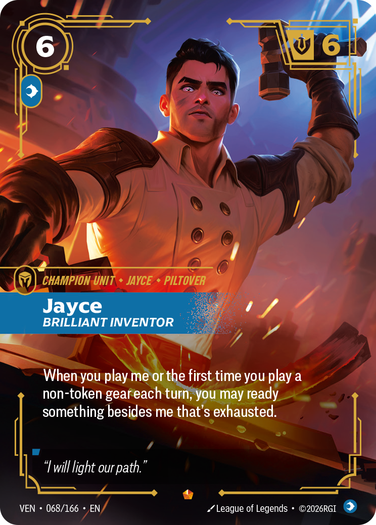 VEN-068/166 Jayce, Brilliant Inventor