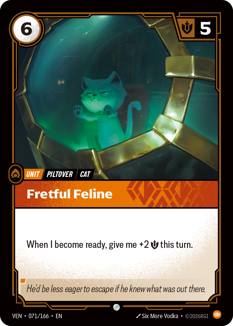 VEN-071/166 Fretful Feline (Foiled)