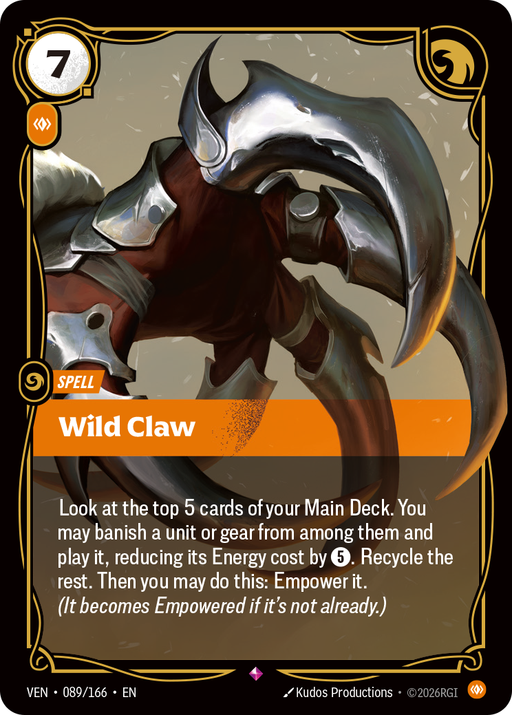 VEN-089/166 Wild Claw